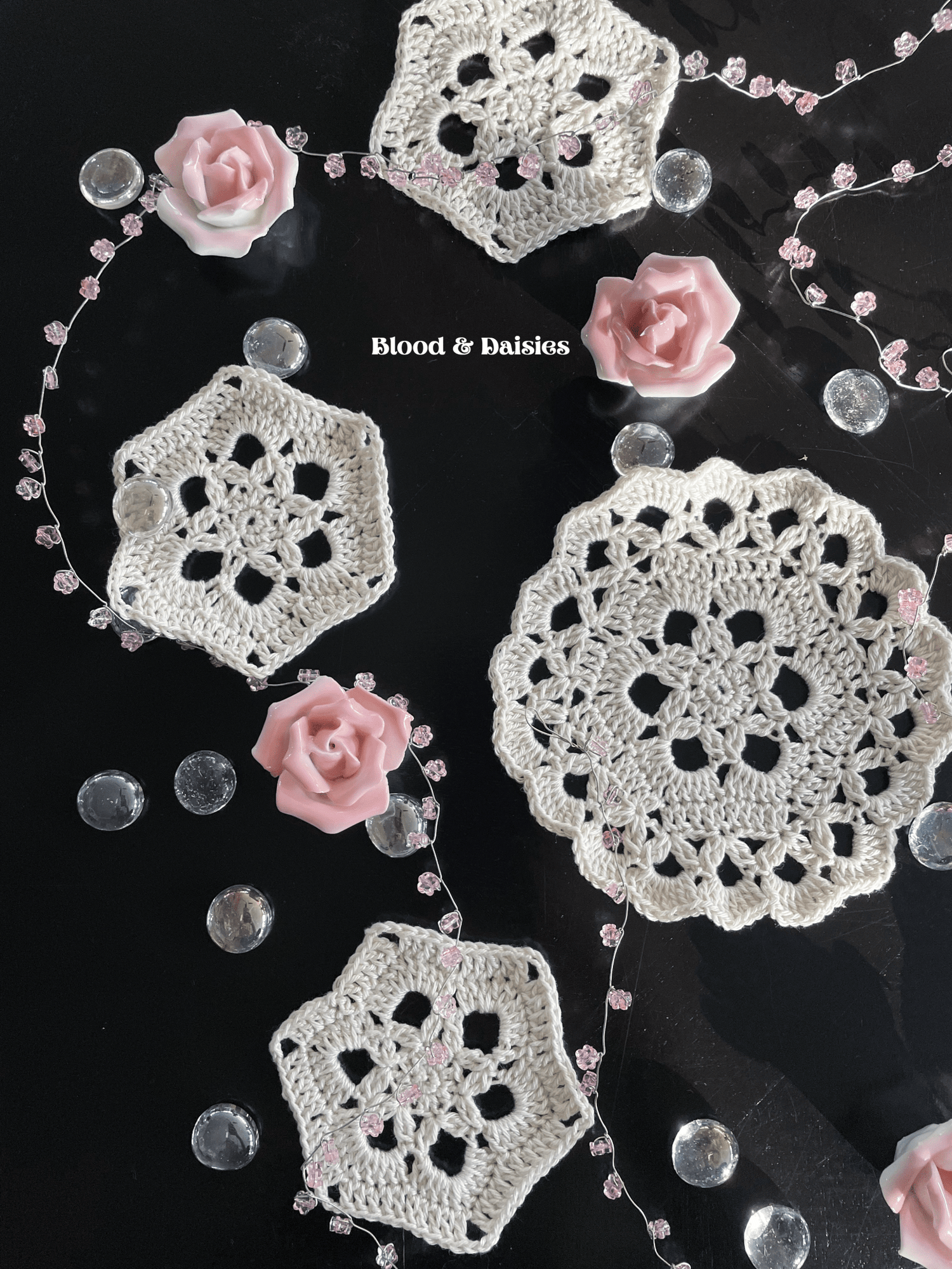 Coasters - Blood & Daisies