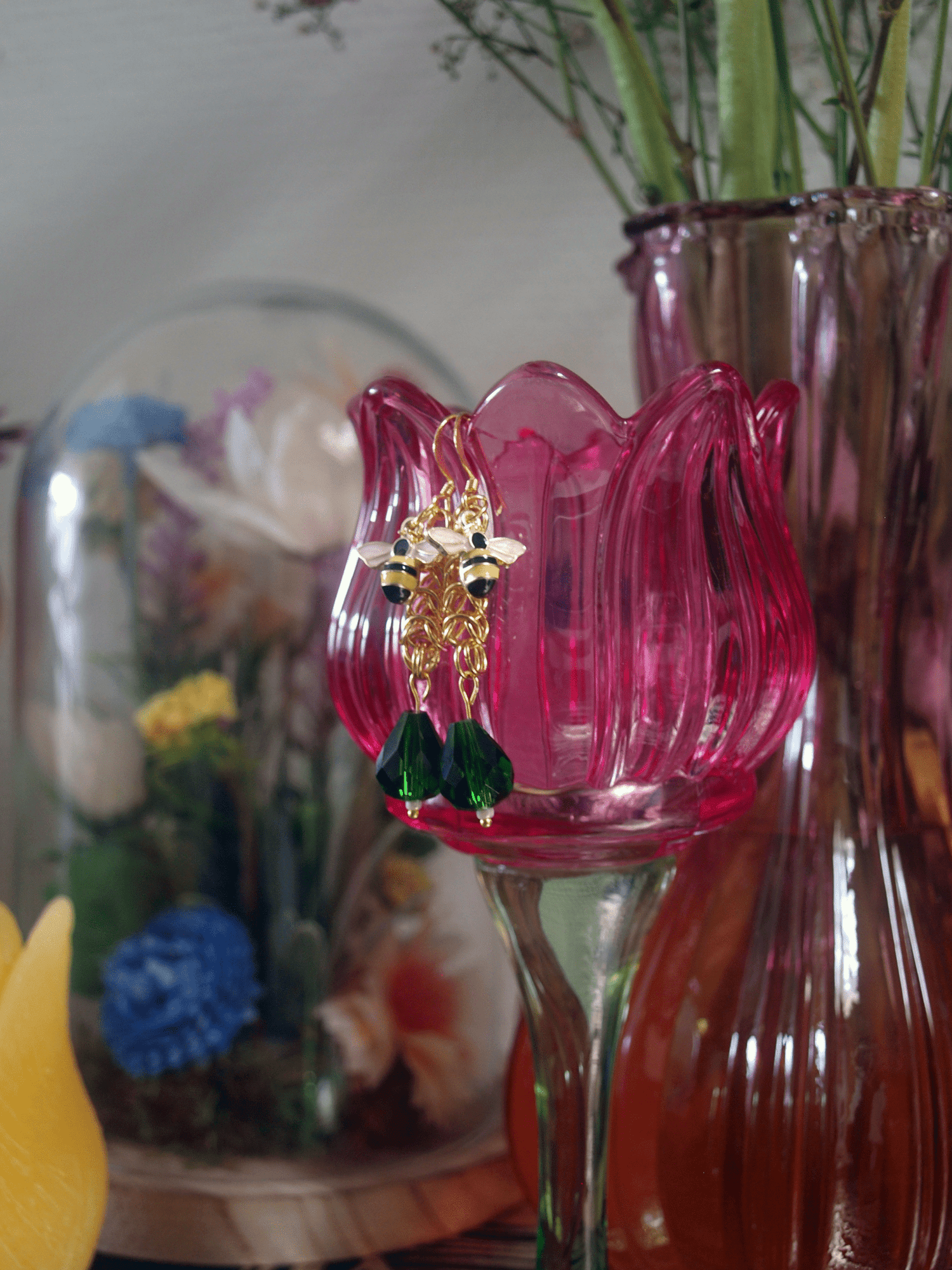 Earrings - Blood & Daisies