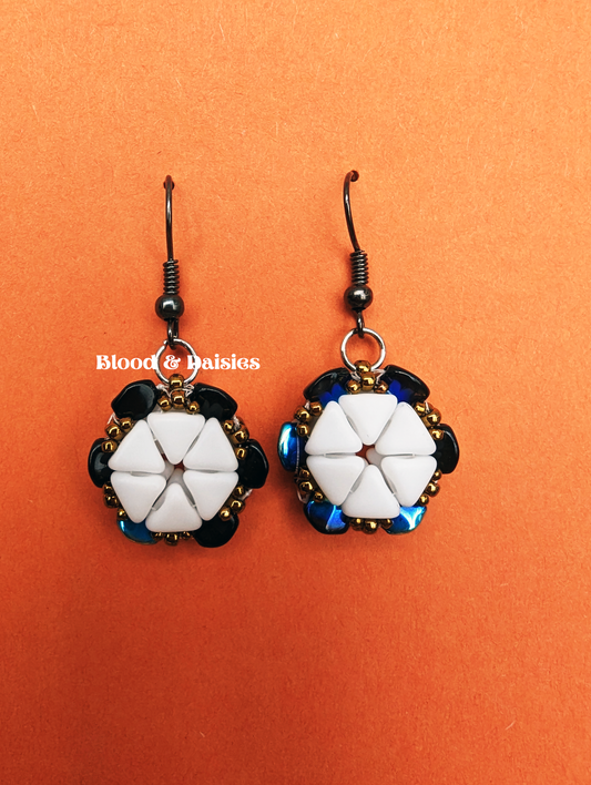 Sapphire Snowfall Earrings