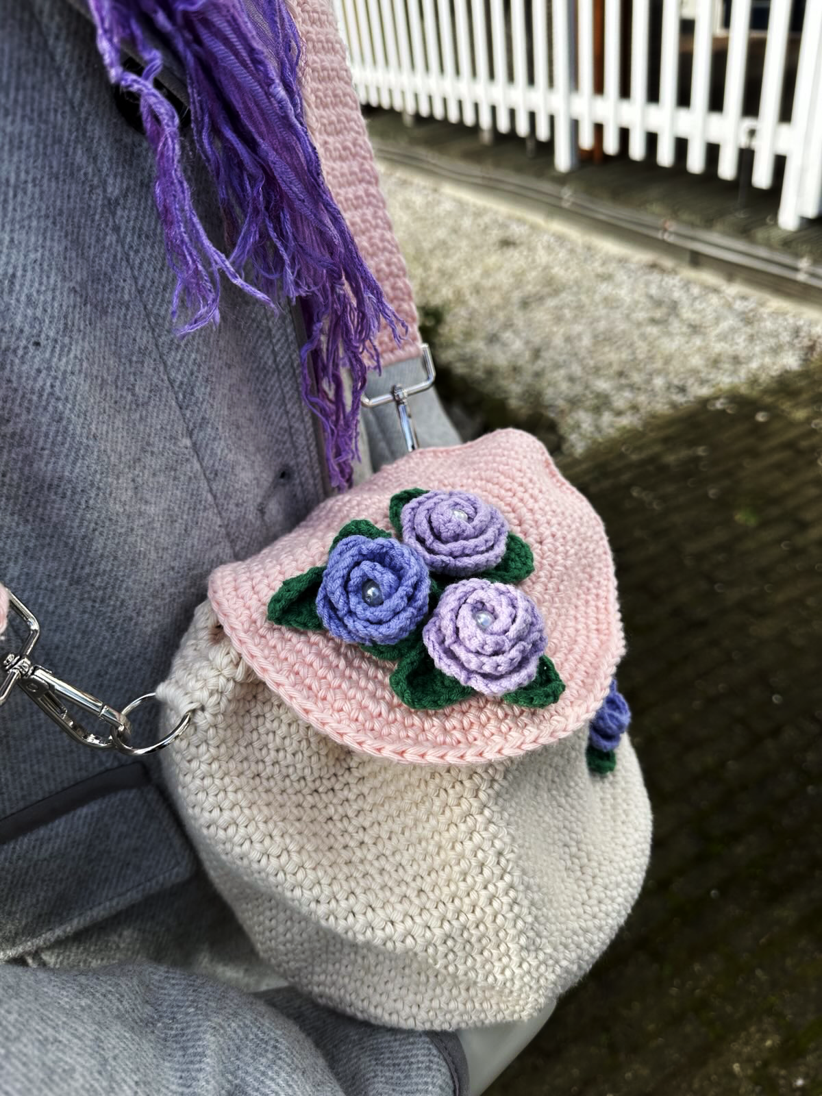 Wildflower Whimsy Bag Pink & Purple