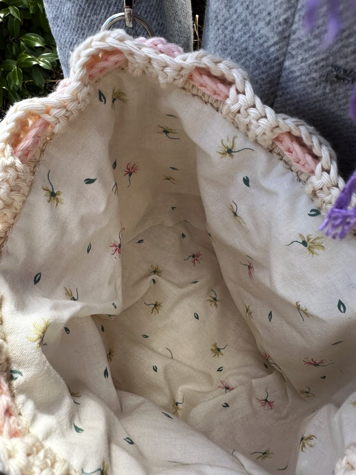 Wildflower Whimsy Bag Pink & Purple