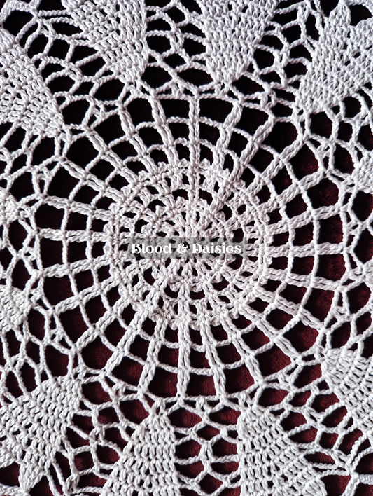 Web of Rustling Leaves Doily