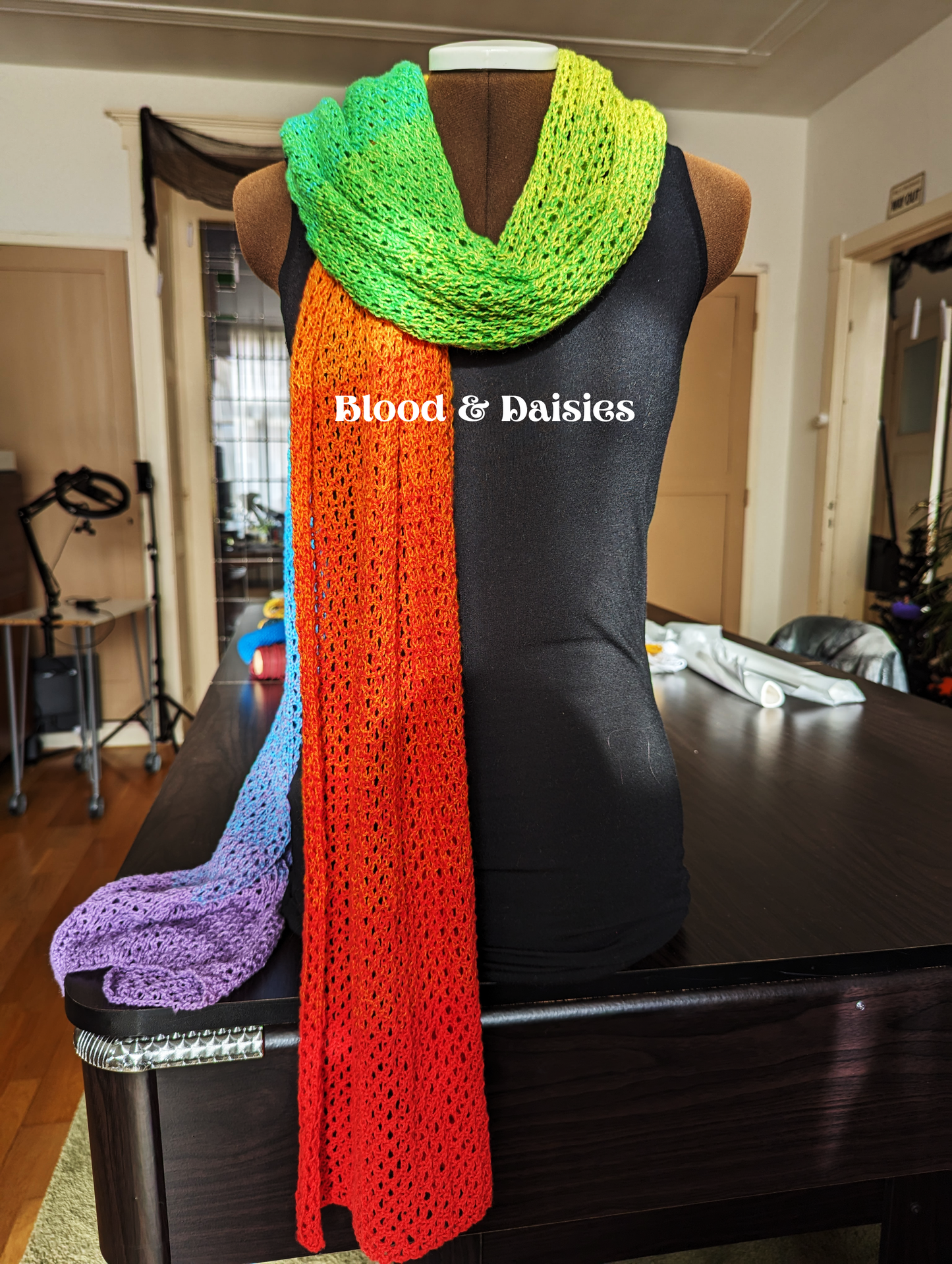 Over the Rainbow Superlong Scarf