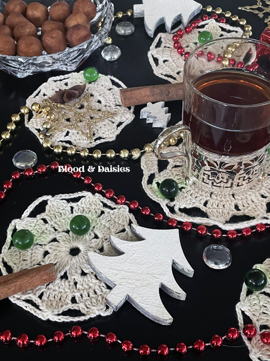 Porcelain Whim Coaster Set 6 + 1