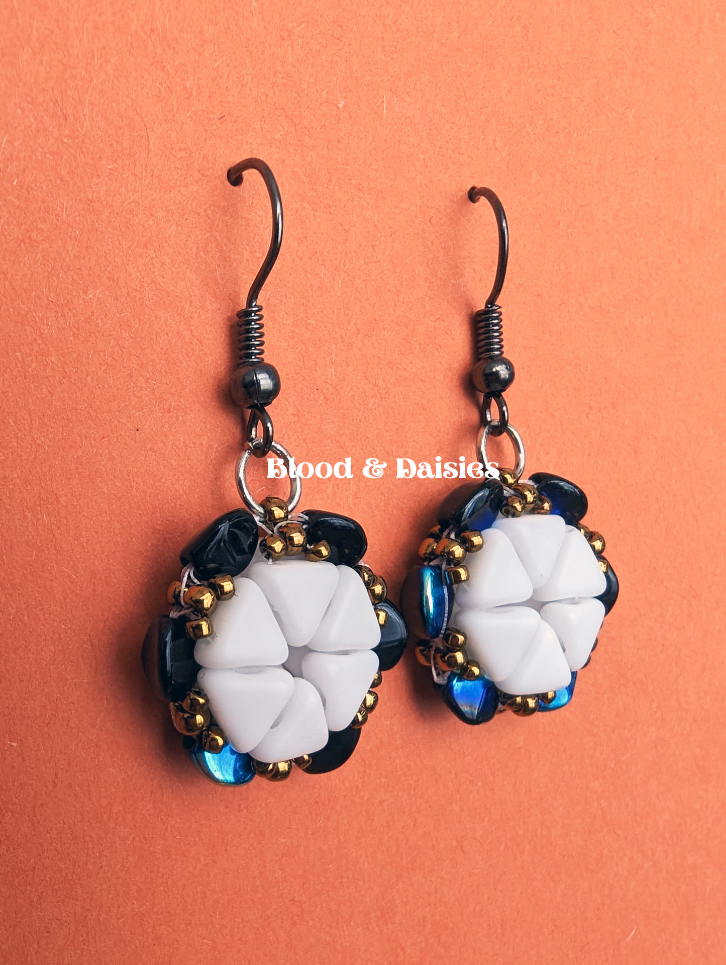 Sapphire Snowfall Earrings