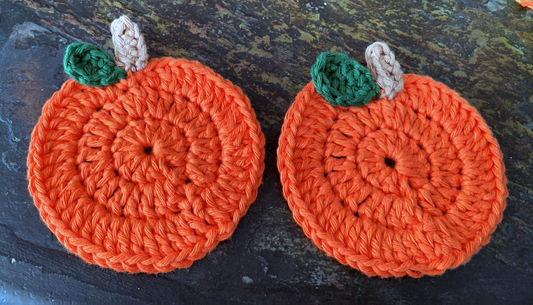 Pumpkin Coasters