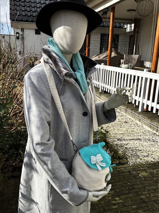 Wildflower Whimsy Bag Blue Bow