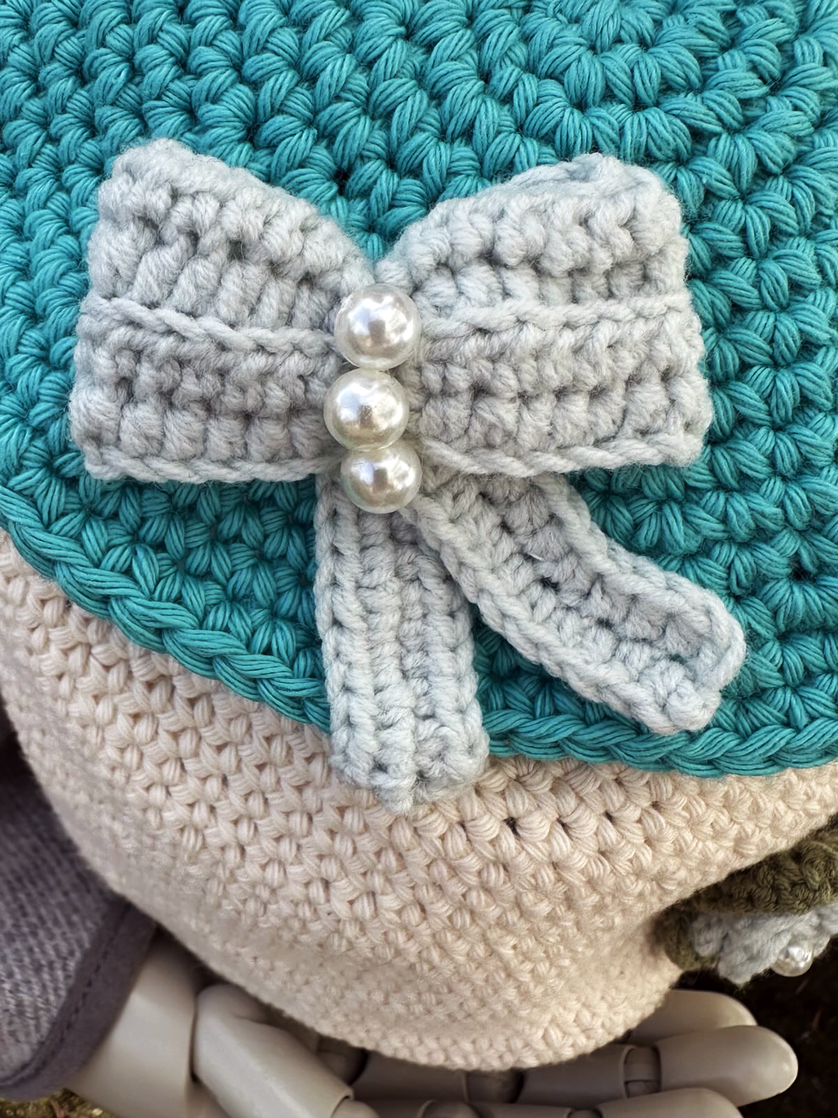 Wildflower Whimsy Bag Blue Bow