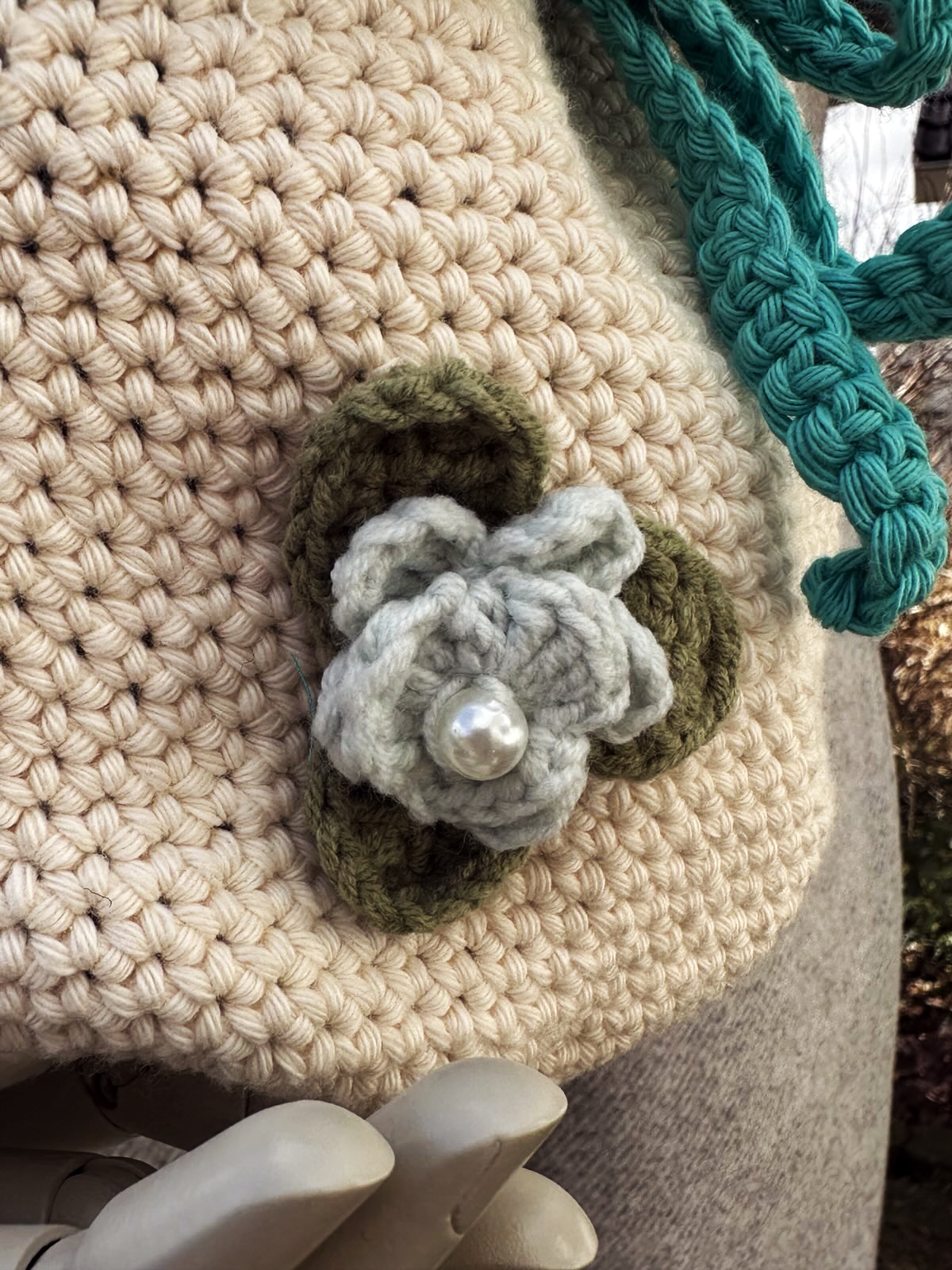 Wildflower Whimsy Bag Blue Bow