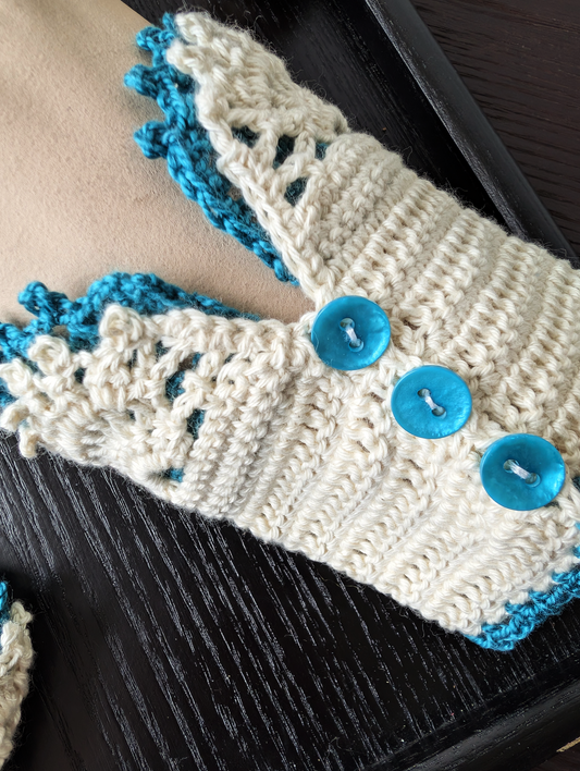 The Short Lace Waltz Bright Blue #012