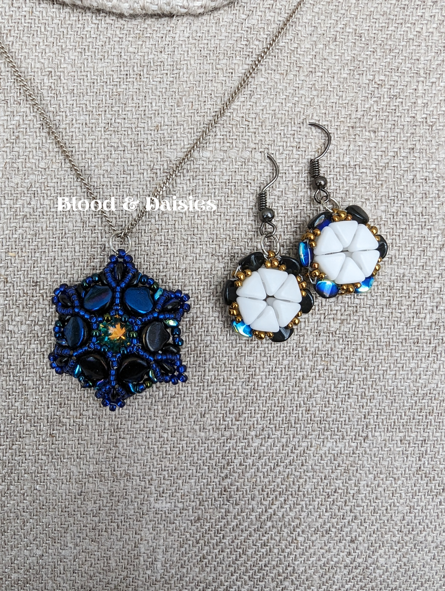 Sapphire Snowfall Earrings