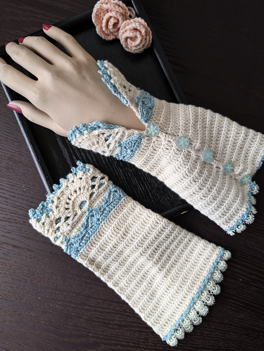 The Long Lace Waltz Blue #002