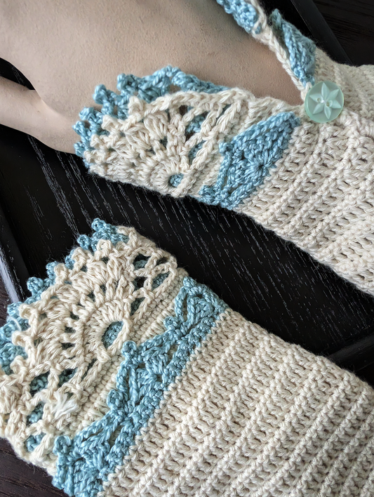 The Long Lace Waltz Blue #002