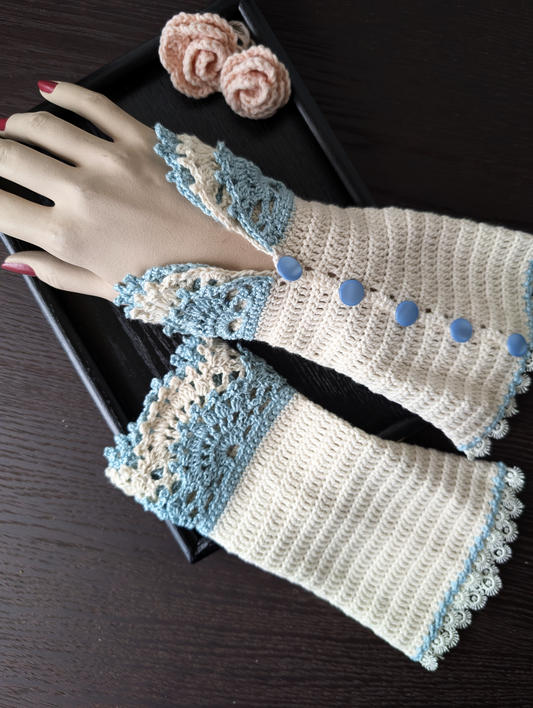 The Long Lace Waltz Blue #004