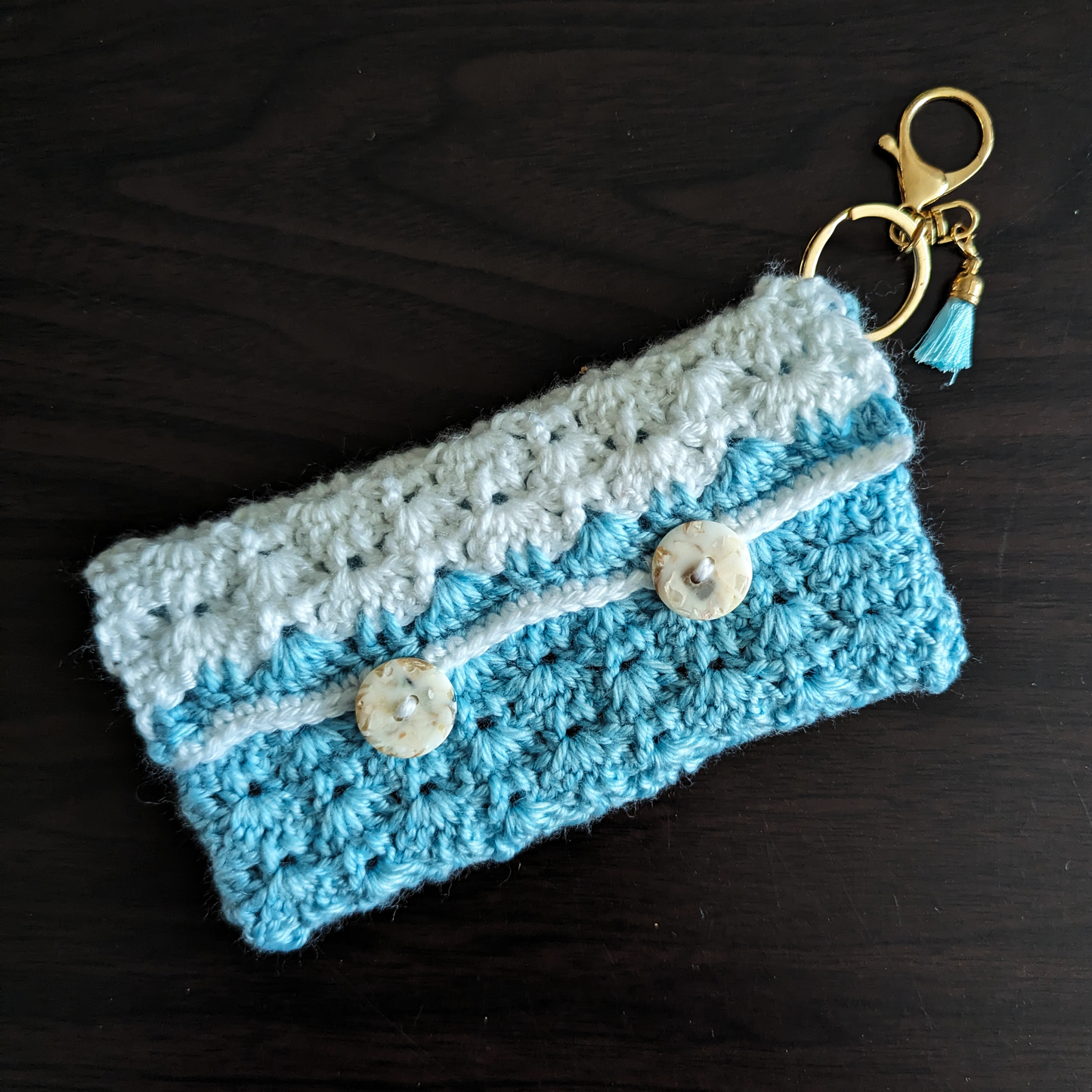 Pixie Pocket Blue & White