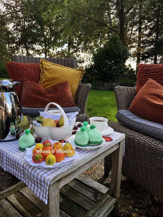 Evergreen Egg Cozies - Blood & Daisies