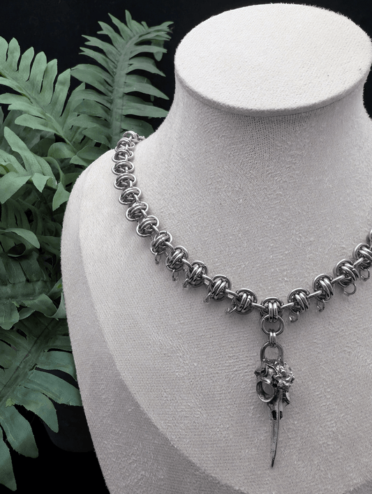 Raven’s Whisper Necklace - Blood & Daisies