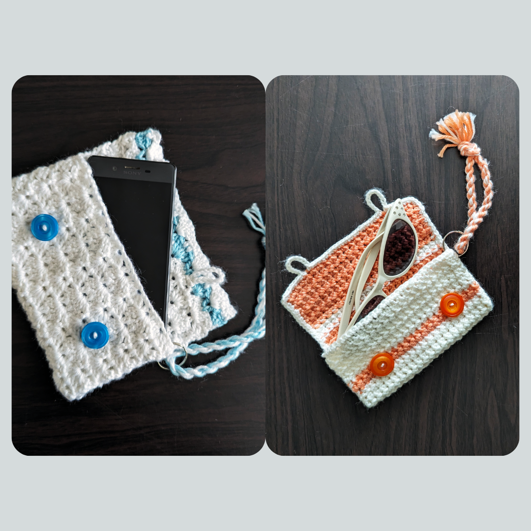 Pixie Pocket White & Blue