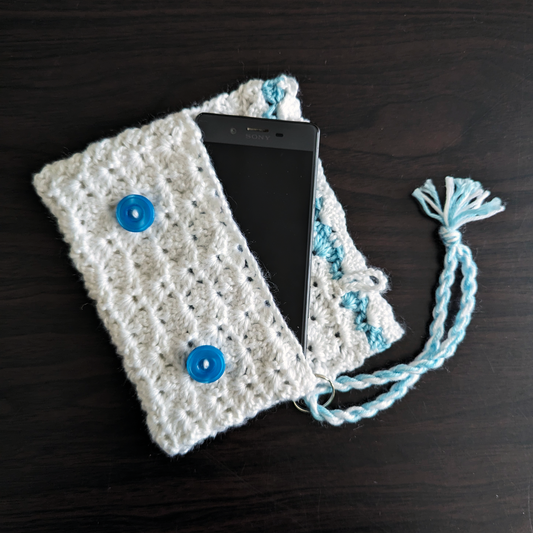 Pixie Pocket White & Blue