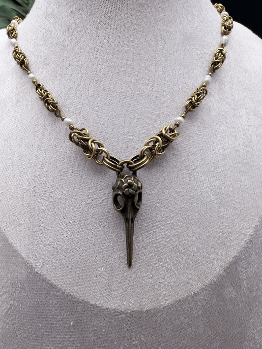 Wild Spirit Skull Necklace - Blood & Daisies