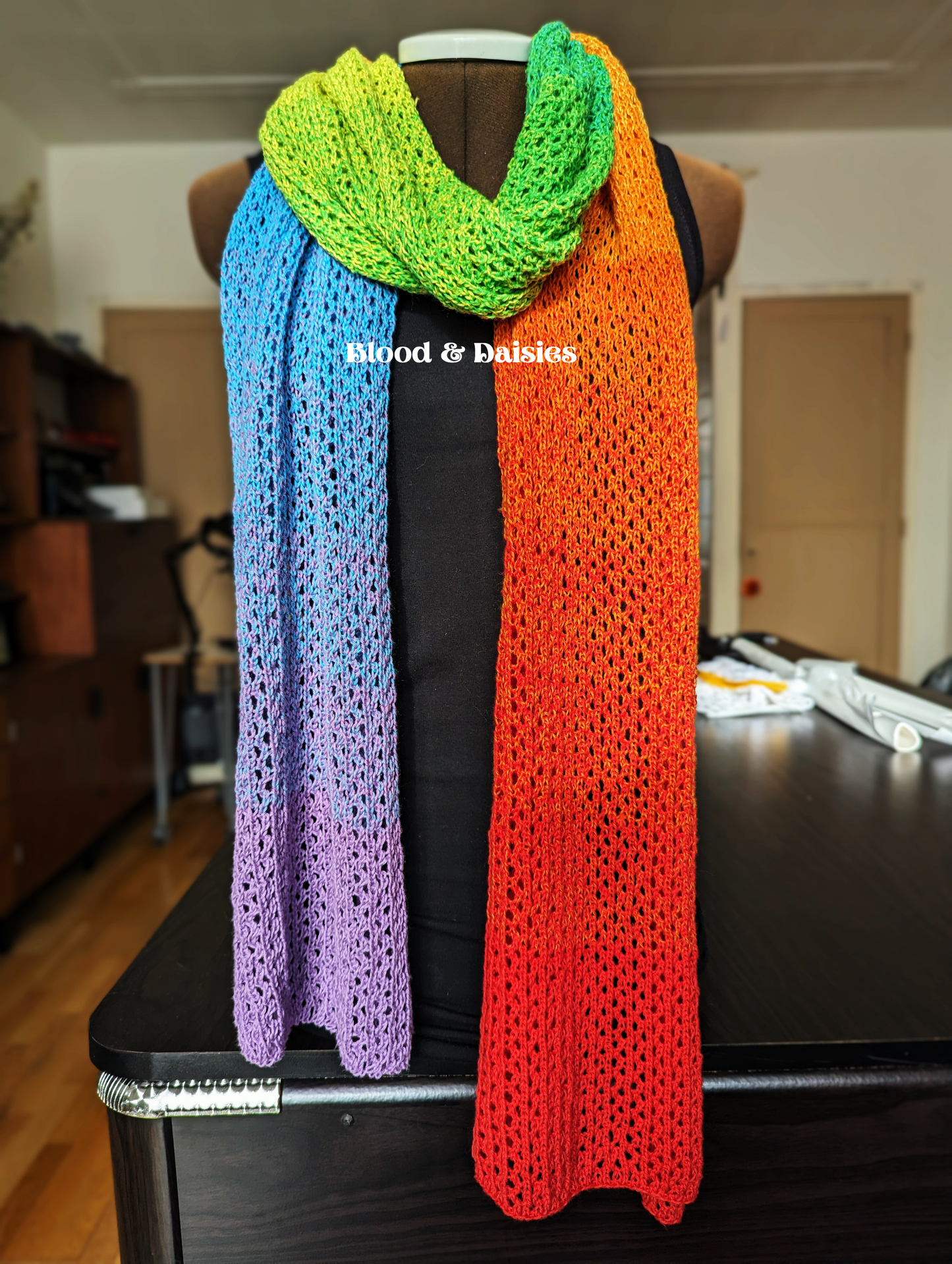 Over the Rainbow Superlong Scarf