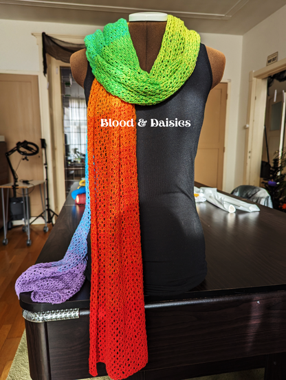 Over the Rainbow Superlong Scarf