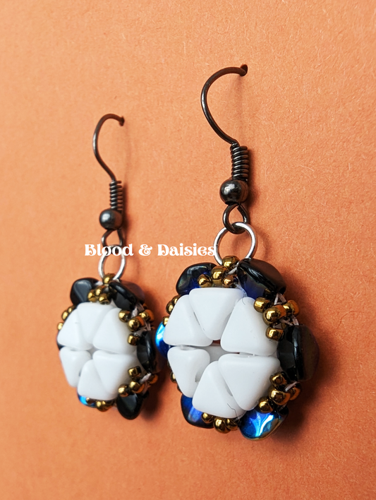 Sapphire Snowfall Earrings