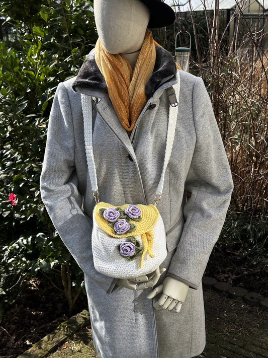 Wildflower Whimsy Bag Yellow & Purple