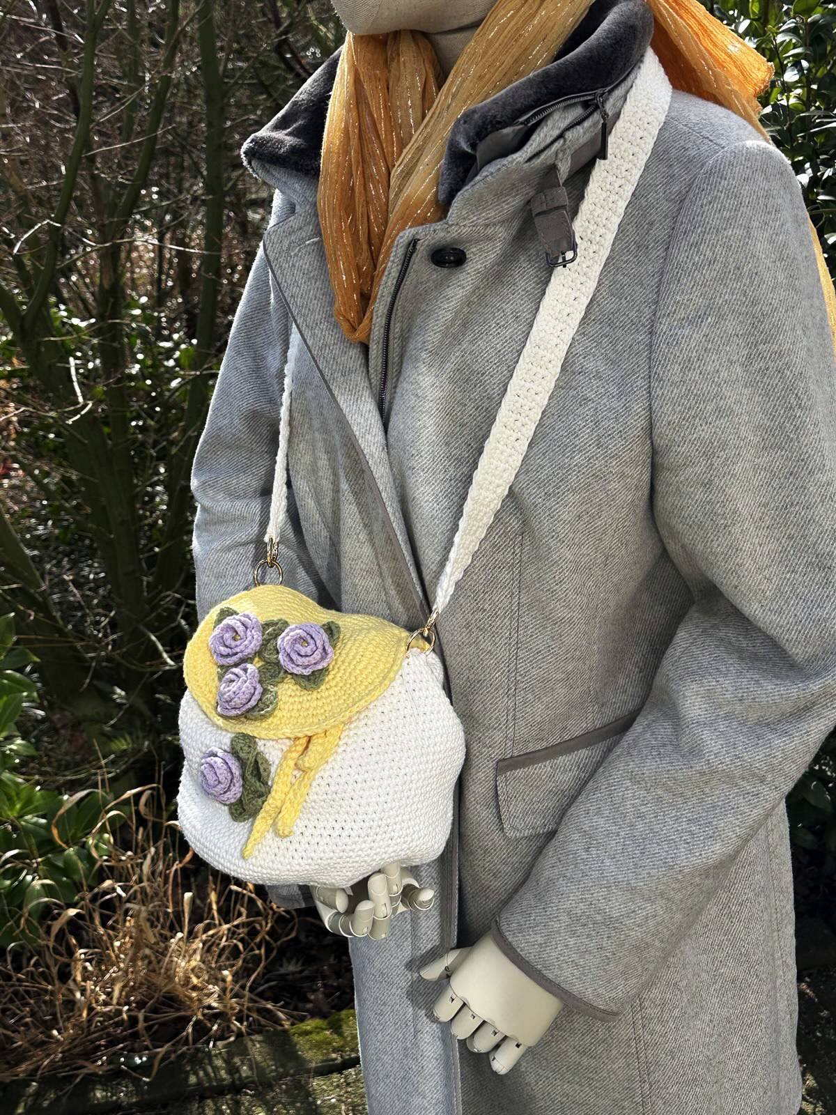 Wildflower Whimsy Bag Yellow & Purple