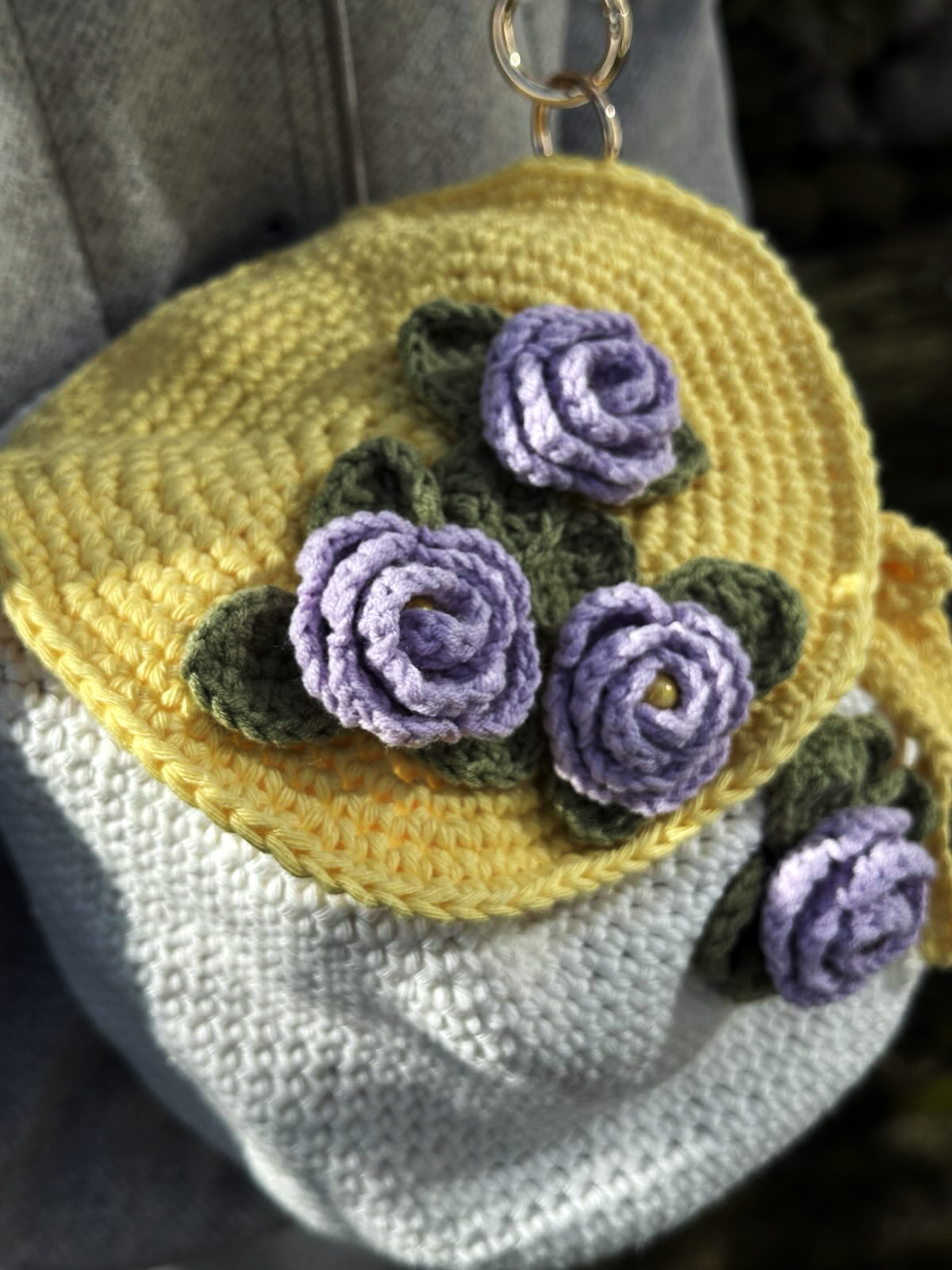 Wildflower Whimsy Bag Yellow & Purple
