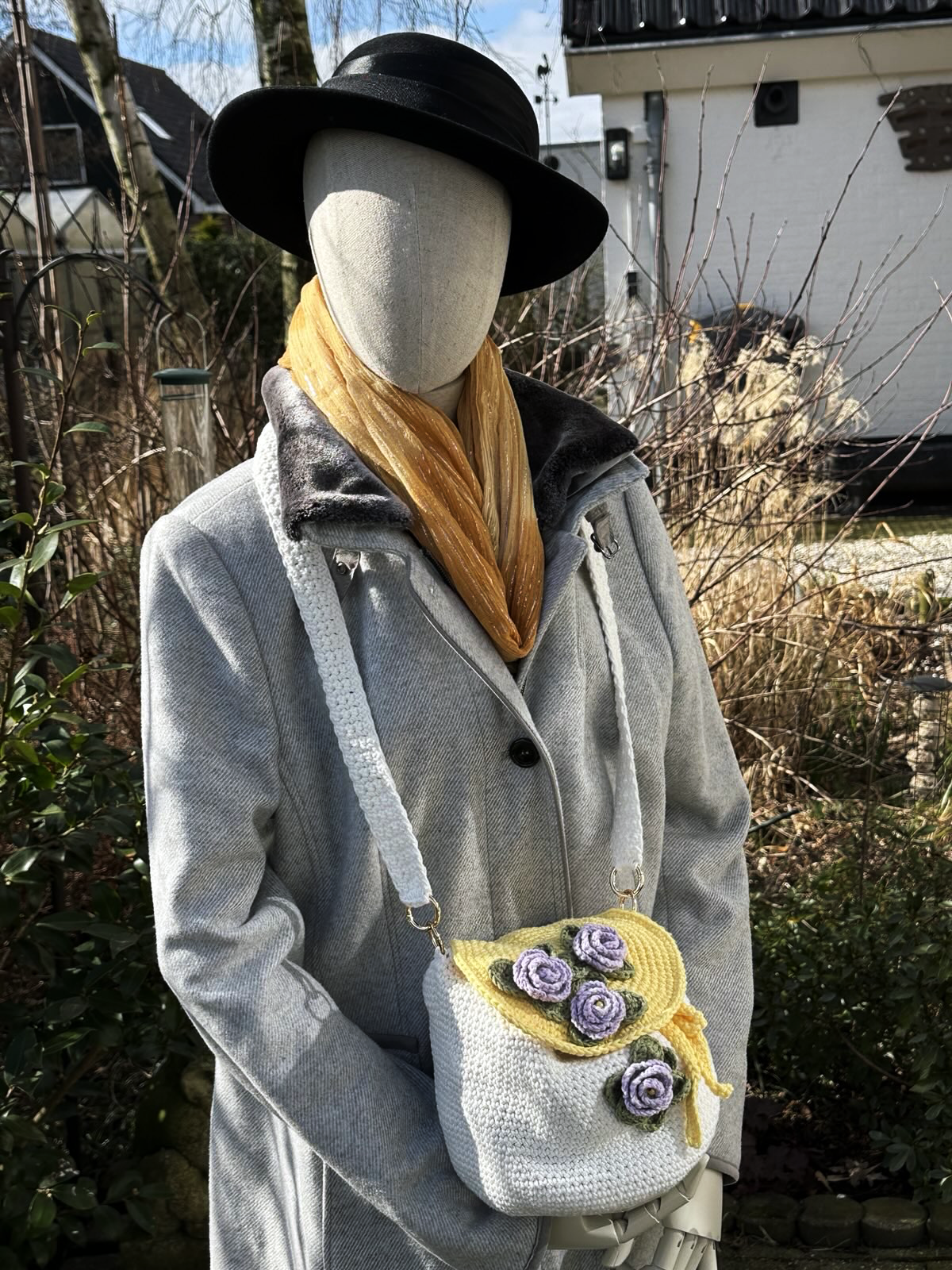 Wildflower Whimsy Bag Yellow & Purple