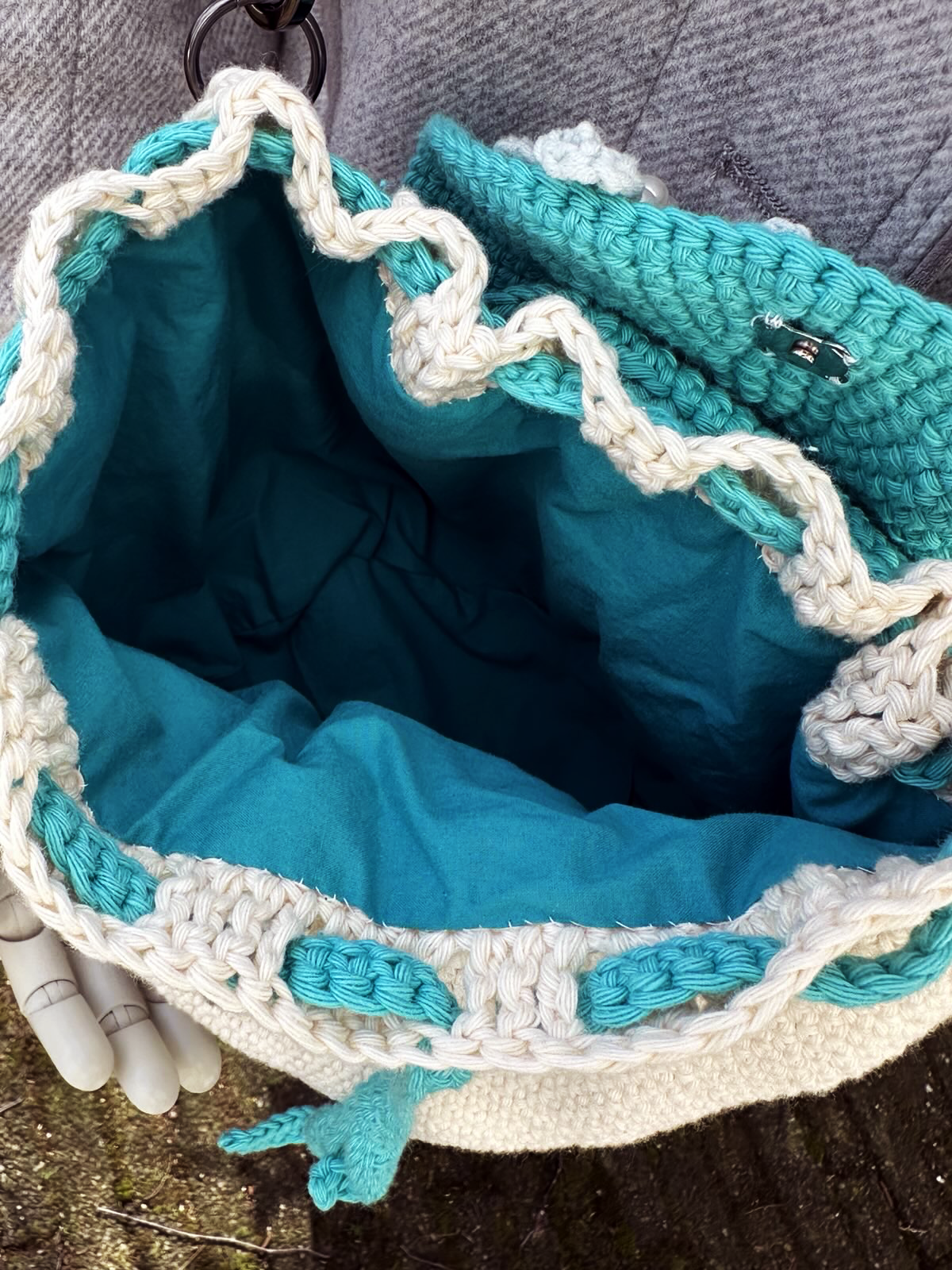 Wildflower Whimsy Bag Blue Bow