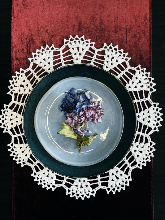 Radiant Floral Doily