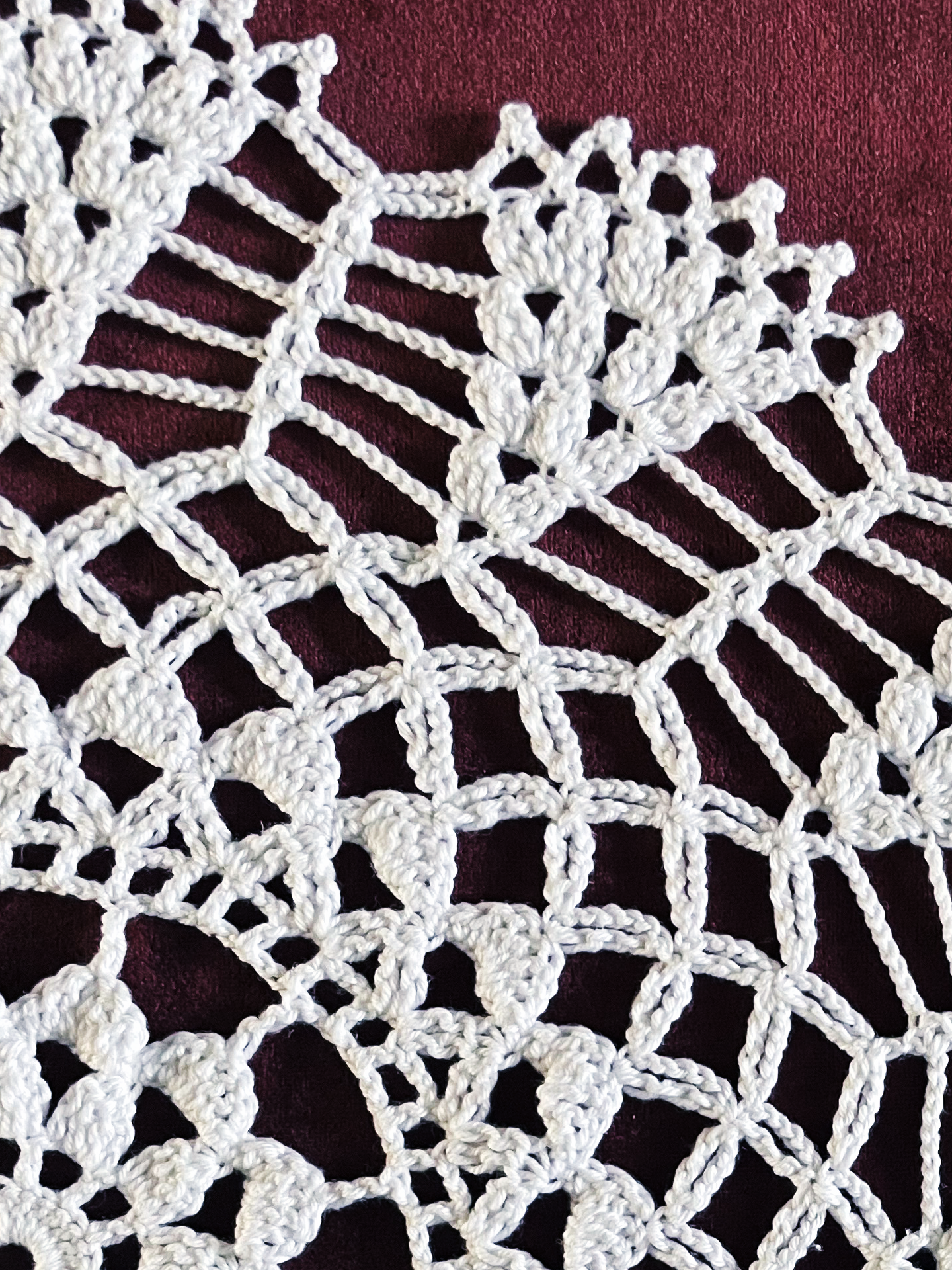 Radiant Floral Doily