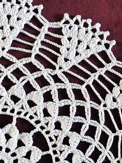 Radiant Floral Doily