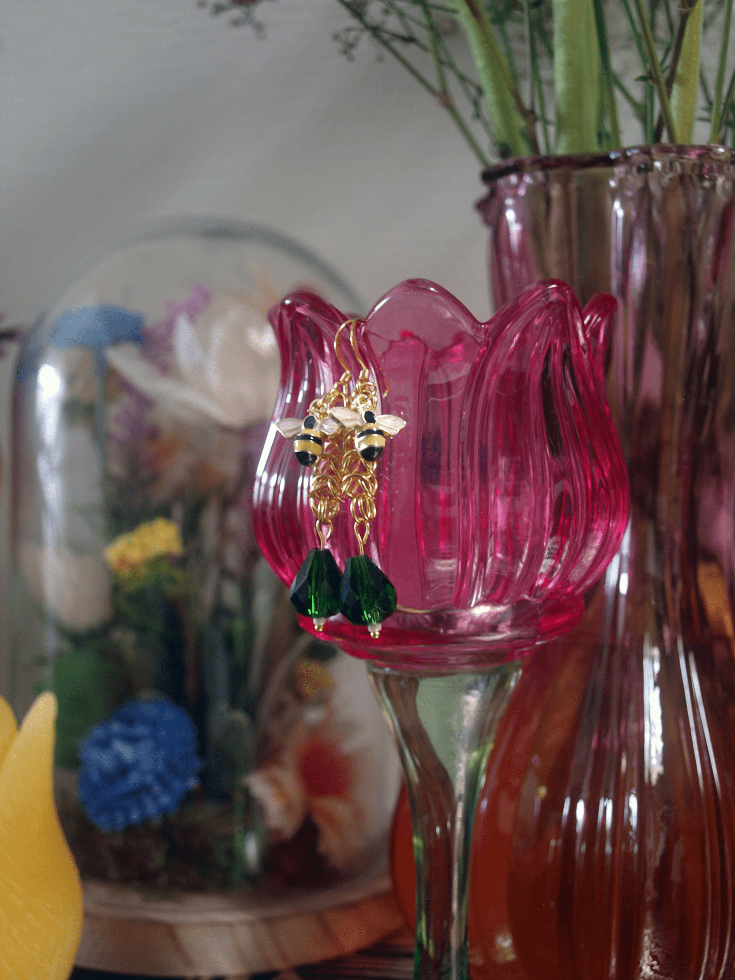 Aurum Apis 'Bee' Earrings - Blood & Daisies