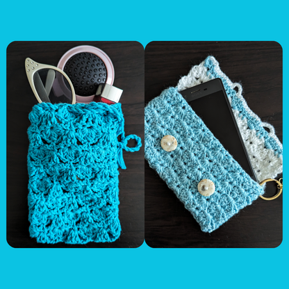 Pixie Pocket Blue & White