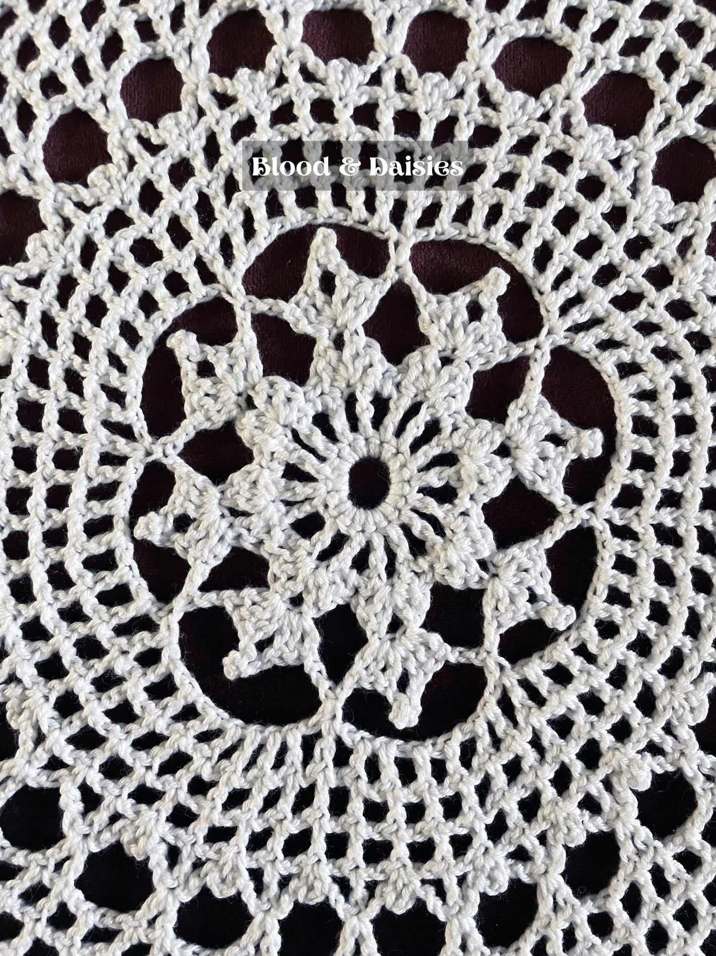 Enchanted Frostflake Table Topper - Blood & Daisies