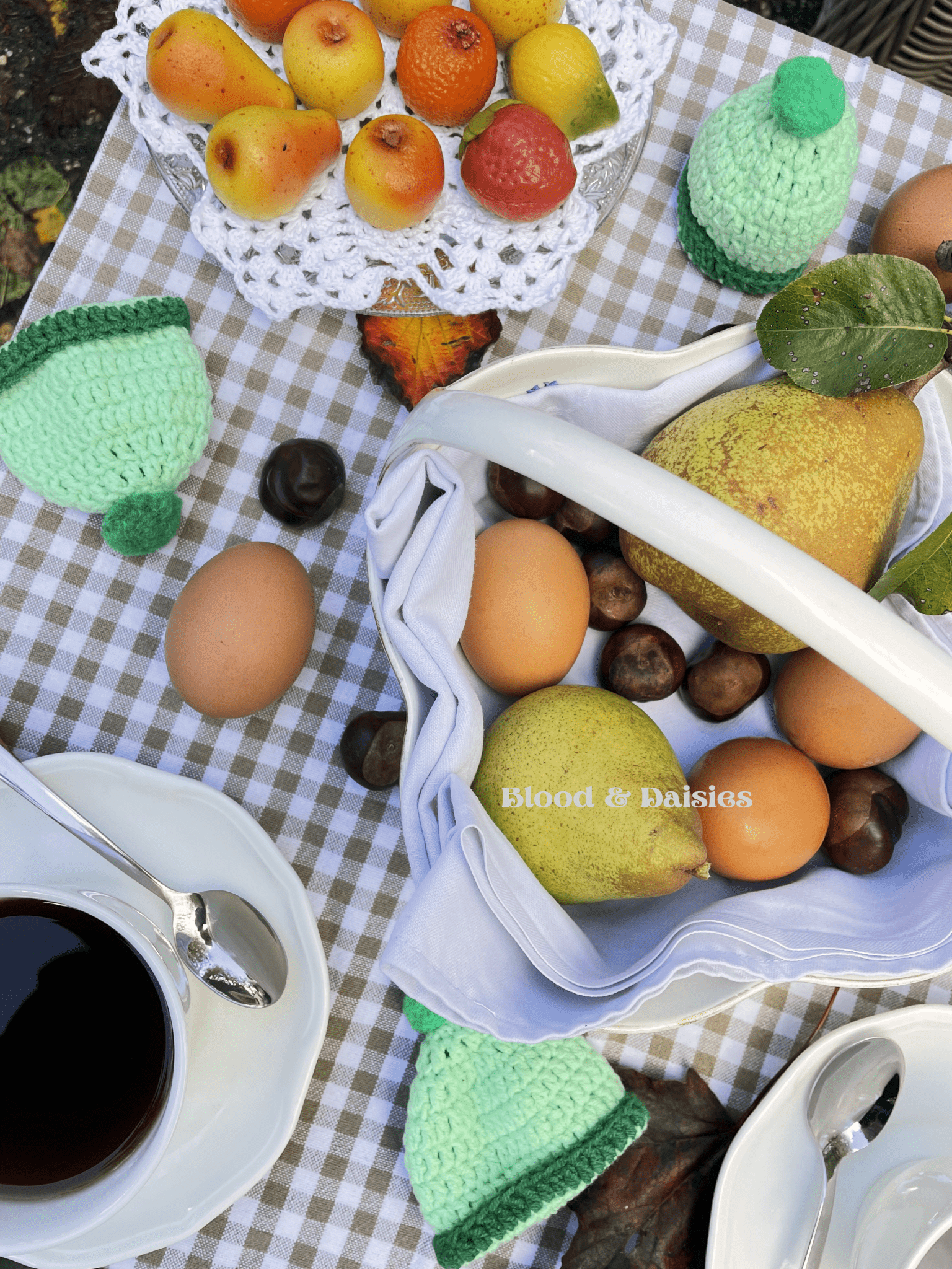Evergreen Egg Cozies - Blood & Daisies