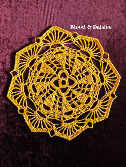 Golden Rays Table Topper - Blood & Daisies