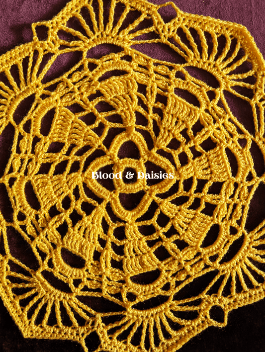 Golden Rays Table Topper - Blood & Daisies