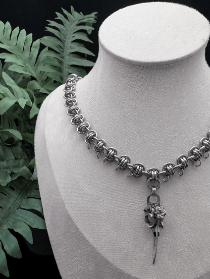 Raven’s Whisper Necklace - Blood & Daisies
