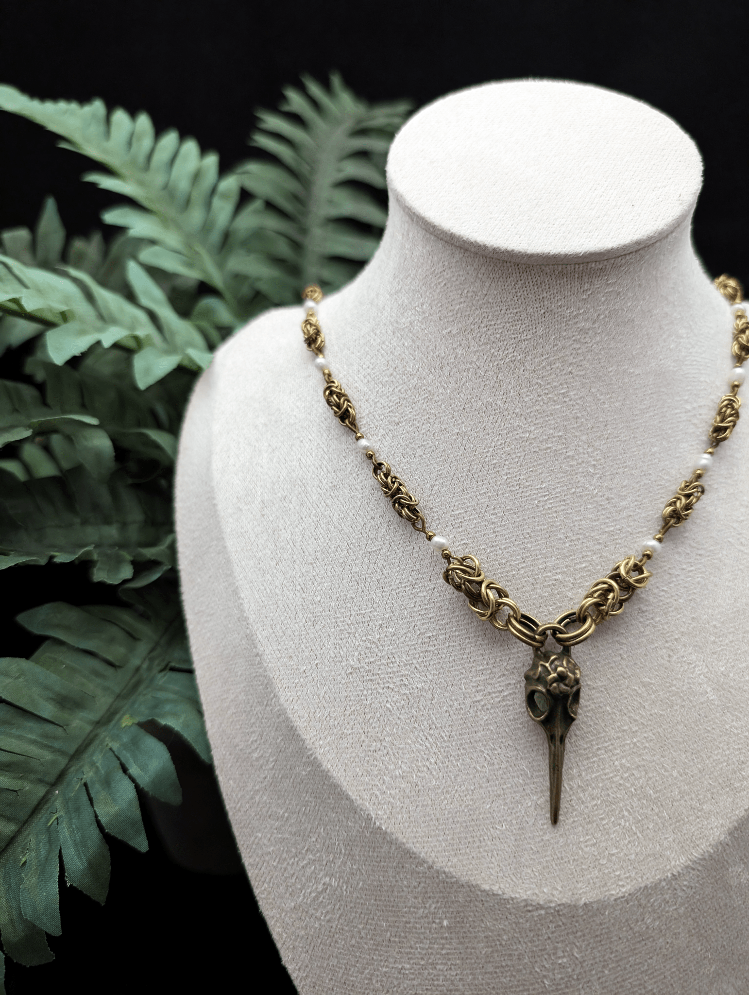 Wild Spirit Skull Necklace - Blood & Daisies